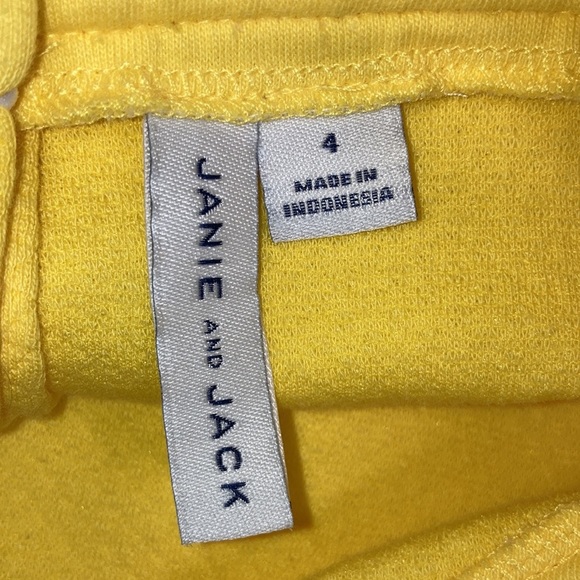 QUILTED JACQUARD ROSETTE summer ROMPER yellow size 4 - Picture 8 of 9